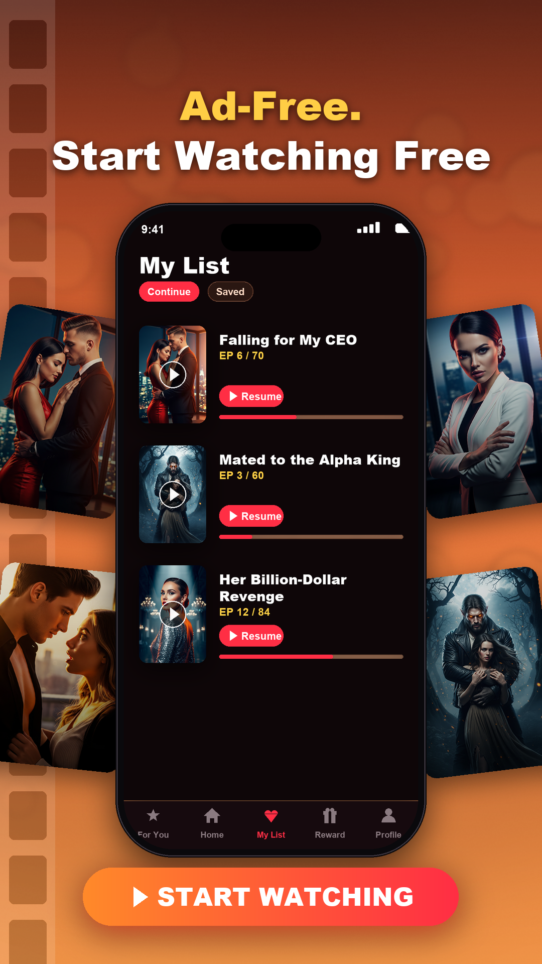 Ad-free — start watching free